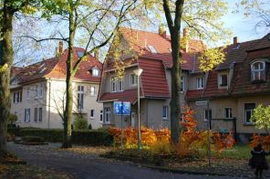 Blick auf ein Wohnhaus in der Gartenstadt Lohberg