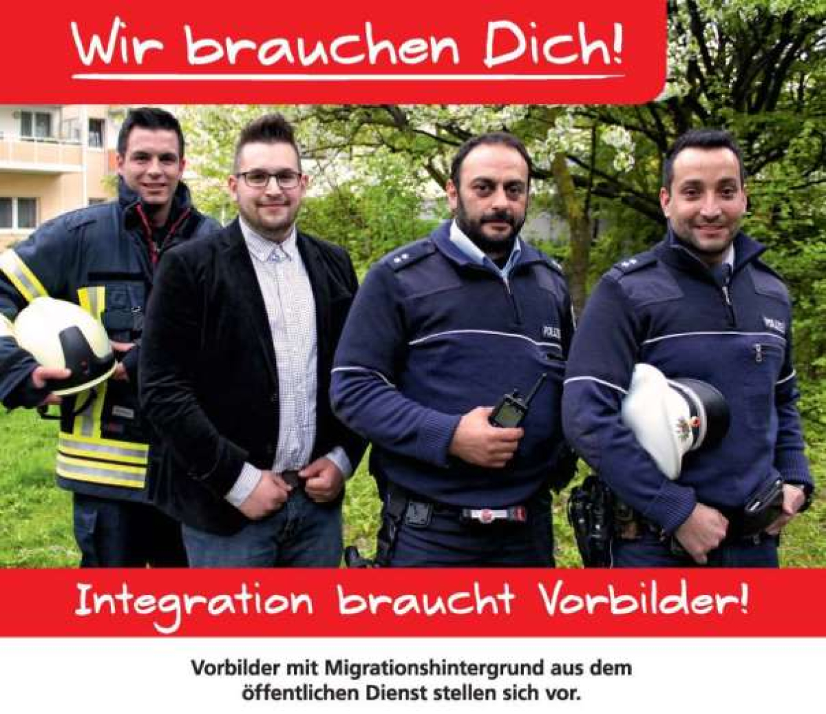 Plakat: Vorbilder im öffentlichen Dienst Plakat: Vorbilder im öffentlichen Dienst