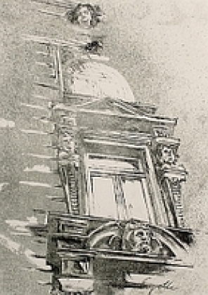Gemaltes Fenstermotiv von Rainer Engelke 