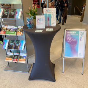Stand zur Eröffnung des Stadtjubiläums 2023 in der KTH Stand zur Eröffnung des Stadtjubiläums 2023 in der KTH
