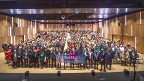 Feier Stadtjubiläum in der Kathrin Türks Halle, Gruppenfoto 