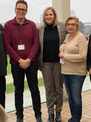 Gruppenbild von Michaela Eislöffel, Nisan Ben Hamo und Renate Seidel 