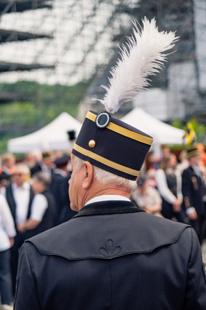 Mann beim Knappentag