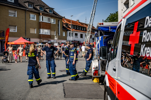 Helfer vom Deutschen Roten Kreuz