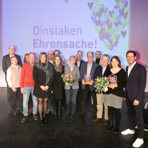 Gruppenbild auf der Bühne