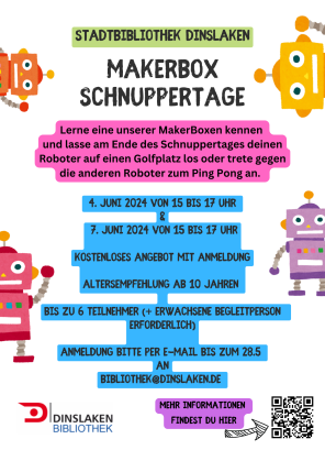 Plakat Makerbox Schnuppertage Plakat Makerbox Schnuppertage