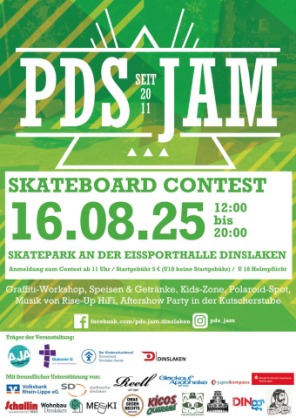 Plakat: PDS JAM Skateboard Contest 2025