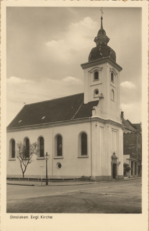 Evangelische Stadtkirche in Dinslaken aus dem Jahr 1951 Evangelische Stadtkirche in Dinslaken aus dem Jahr 1951