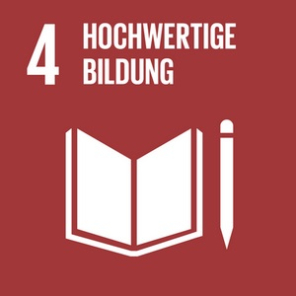 Piktogramm Ziel 4 hochwertige Bildung Piktogramm Ziel 4 hochwertige Bildung