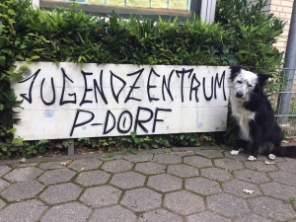 P-Dorf mit Hund "Panda"