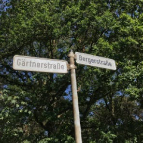 Straßenschilder Gärtnerstraße und Bergerstraße 