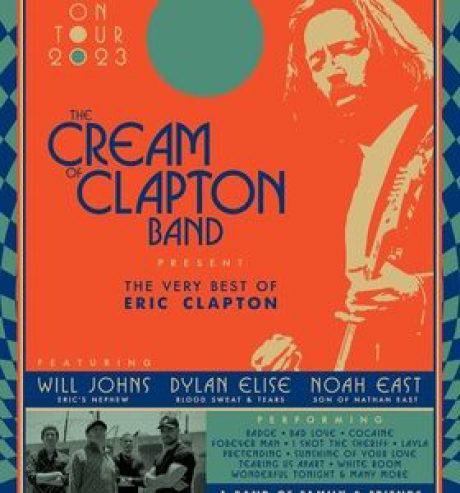 Werbung Tour der Band The Cream of Claption Werbung Tour der Band The Cream of Claption