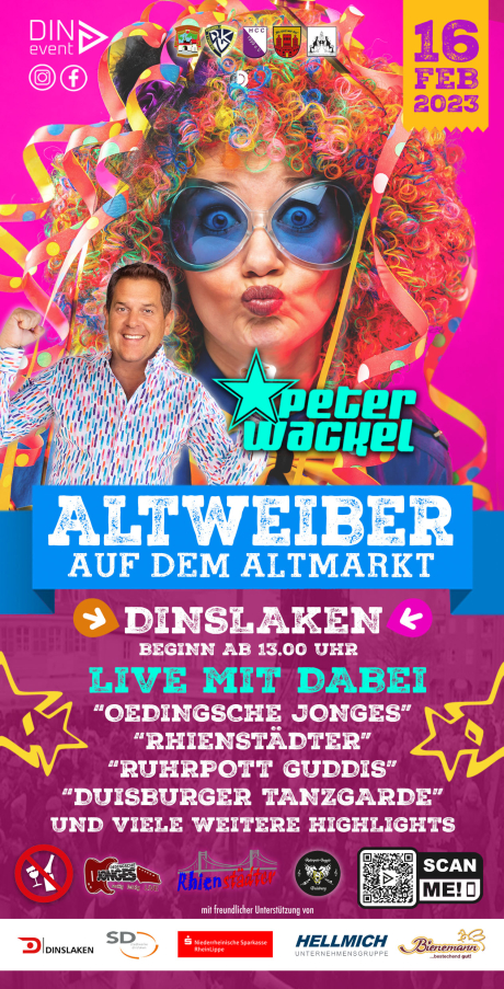 Flyer Altweiber auf dem Altmarkt Flyer Altweiber auf dem Altmarkt