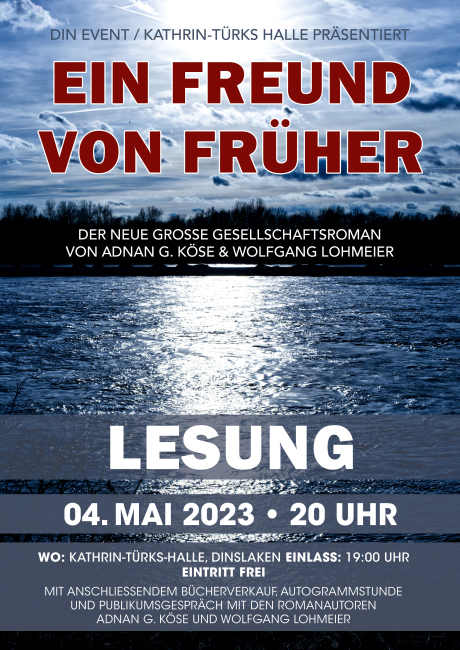 Plakat Lesung Ein Freund von früher Plakat Lesung Ein Freund von früher