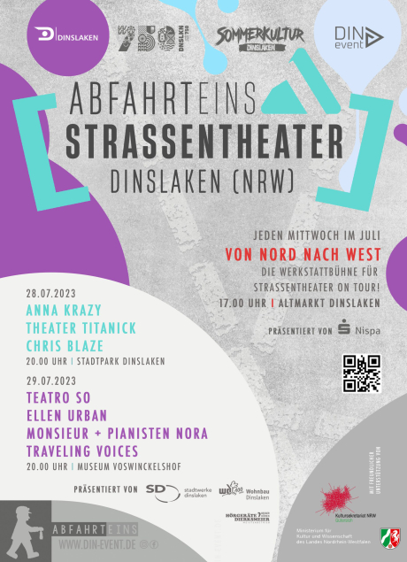 Plakat Abfahrt Eins Straßentheater 