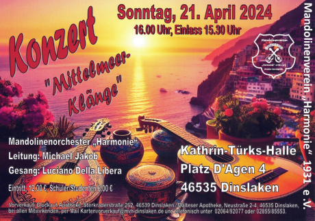 Plakat Mittelmeer Klänge Plakat Mittelmeer Klänge