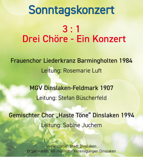 Flyer Sonntagskonzert Flyer Sonntagskonzert