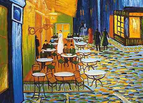 VIncent van Gogh: Bild "Café-Terrasse am Abend in Arles" VIncent van Gogh: Bild "Café-Terrasse am Abend in Arles"
