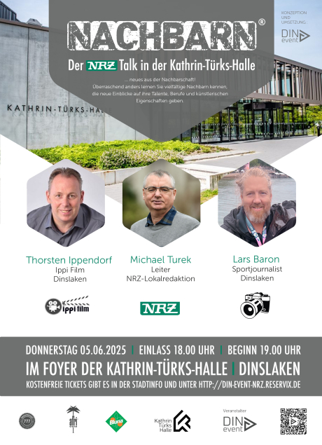 Flyer NRZ Talk in der Kathrin Türks Halle 