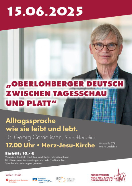 Plakat der Veranstaltung mit Georg Cornelissen Plakat der Veranstaltung mit Georg Cornelissen