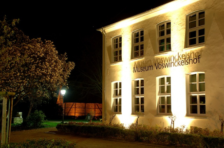 Blick auf das Museum Voswinckelshof vom Museumsgarten