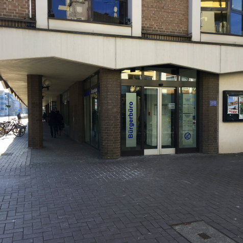 Bild vom Eingang des Bürgerbüros